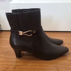Ann Klein Leather Booties